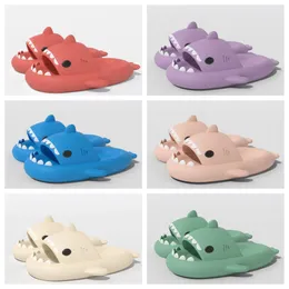 Shark Slide Slippers Sandalen Mannen Vrouwen Tie Dye Blauwe Haze Regenboog Mode Outdoor Nieuwigheid Slipper Strand Indoor Hotel Sneakers Maat 36-45