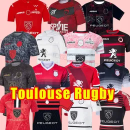 Тулуза регби-майки дома в гостях футболка Toulouse Rugby Rubby 4xl 5xl 2021 штаны с коротким рукавом.