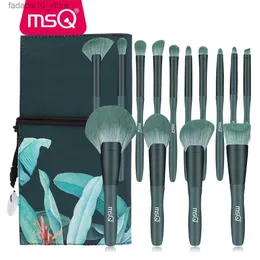 Make-up-Pinsel MSQ 14-teiliges Make-up-Pinsel-Set für Foundation, Puder, Lidschatten, Augenbrauenmischung, Fan-Detail-Make-up-Pinsel, Beauty-Tools mit Geschenkbox Q240126