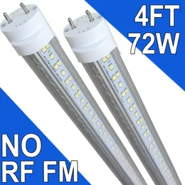 Lampadina LED T8 T10 T12 4FT, luce da negozio LED 72W 4FT 7200 lumen, luce bianca 6000K, sostituzione tubo fluorescente, base bi-pin G13 garage magazzino luce usastock