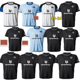 23 24 Hamburger SV Fußballtrikots VAGNOMAN ONANA LEIBOLD REIS KITTEL GLATZEL DUDZIAK 2023 2024 HSV Heim-Auswärts-Trikot für Herren Fußballtrikots Uniformen