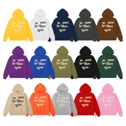 Hoodie dos homens do desenhista CPFM Ye Must Be Born Again Carta Impressa Quente High Street Hoodies Hip Hop 11 Cores Com Capuz Casual Sports Moletons S-XL