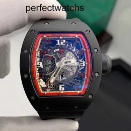 Mechanical Watch RM Wrist Watch Richardmiille Wristwatch Machinery RM030 Limited Edition 42*50mm RM030 Black Ceramic Side NTPT Red Frame