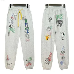 Brand Men's Pants Version Correct 2022 Early Autumn Fashion Rhudes Principal Hand Painted Graffiti Streetwear High Street Casual Trousers Le