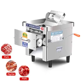 Commercial Electric Meat Slicer Automatic Wire Cutter Desktop Slicer Meat Grinder Dicing Machine Manual Food Processor 850W
