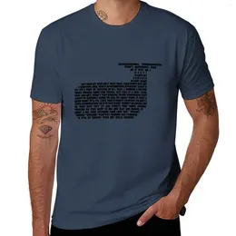 メンズポロスヒッチハイカークジラの引用Tシャツ男の子動物プリント半袖ティーアニメ服ヘビー級メンズビッグアンドトールTシャツ