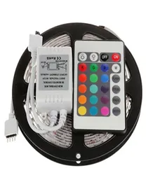 5m 3528 LED strip light RGB 5m waterproof LED Strip SMD3528 24key IR remote controller3196692