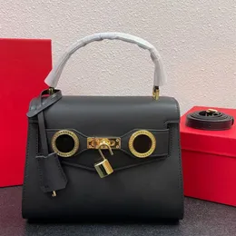 حقيبة الكتف Women Handbag حقيبة حمل Crossbody الأزياء سهلة سلسة جلدية حقيقية قفل قفل قفل القفل أعلى الأجهزة Hasp rem279i