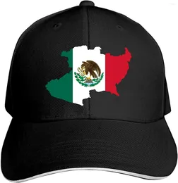 Boll Caps Mexico Map Flag Dad Hat Baseball Cap justerbar Snapback Hip Hop Cotton Trucker Four Seasons Casual Unisex
