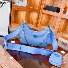 Designer 2005 Bolsas Bolsa Totes Moda Feminina 3 Peças Hobo Cruz Corpo Bolsa Senhora Sacos De Ombro Carteira Saffiano Mini Triângulo Bag A002