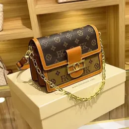 الحجم 25x19x6cm أعلى جودة فائقة M44391 حقيبة Dauphine Crossbody أحدث حقائب اليد النسائية من الجلد الأصلي MM الكتف Bag Messenger234H