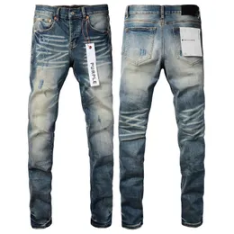 Lila Jeans Denim-Hose Herren-Jeans Designer Herren schwarze Hose High-End-zerrissene Qualität gerades Design Retro Streetwear Casual Jogginghose PU9055