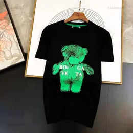 Designer mode lyxiga bottegas klassiker t shirt hög kvalitet ny halva hylsa bv grön björn tryck män kvinnor haikyuu t shirt venettas bomull par hip hop t skjortor