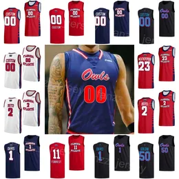 College-Basketball Florida Atlantic Owls Trikot FAU Frau Jugend Mann 23 Brandon Weatherspoon 1 Johnell Davis 15 Alijah Martin 50 Vladislav Goldin 2 Nicholas Boyd