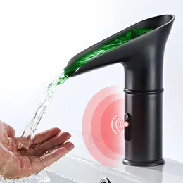 Смесители для раковины в ванной комнате, умный сенсорный смеситель для раковины, автоматический чувствительный водопадный смеситель для умывальника G1/2 дюйма