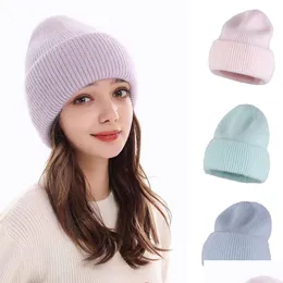 비니/두개골 캡 디자이너 새로운 판매 겨울 모자 진짜 토끼 모자 여성을 대상