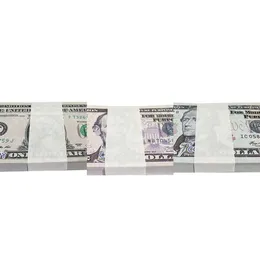 I migliori oggetti di scena per film in formato 3A Gioco per feste Banconota da un dollaro Valuta contraffatta 1 5 10 20 50 100 Valore nominale di dollari USA Denaro falso Giocattolo Regalo 1003649457Q4WC