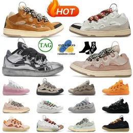 Scarpe firmate mesh intrecciate Stringate Sneaker Lavinsics nappa Scarpe da uomo Sneakers da donna Scarpe da ginnastica da uomo Scarpe classiche Pelle di vitello Gomma goffrata Pelle Curb