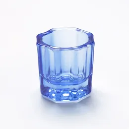 Crystal Glass Acrylic Powder Liquid Nail Cup Colorful Clear Dish Lid Bowl Cup Holder Equipment Nail Art Tools