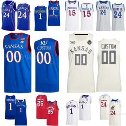 Basketball universitaire 25 Nicolas Timberlake Jersey Kansas Jayhawks College 1 Hunter Dickinson 15 Kevin McCullar Jr 24 KJ Adams Jr Johnny Furphy Parker Braun Team