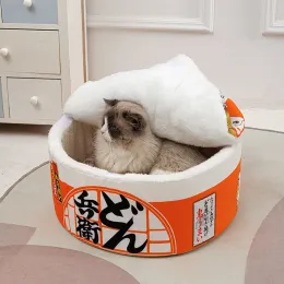 Tappetini Han Panda noodles istantanea permanente per gatto cane gatto casa oversized cuscino per gatto da gatto da gatto