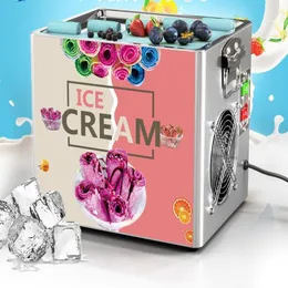 Thai Stir Fry Ice Cream Tools Roll Machine Electric Small Fried Yoghurt för 334o