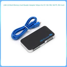 6 في 1 Multi USB 3.0 Compact Flash Card Card Aderer 5GBPS لـ CF SD MS XD TF M2 SDXC Micro SDHC