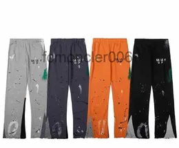 Galleriesy Pant Designer Pants Dept Letter Print Galleres Denim Straight Sweatpants Speckled Pant0032 2Qur