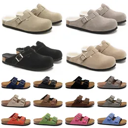 birkinstocks birkenstok birkenstock birkenstocks clogs sandals slippers 【code ：L】 الفاخرة OG Birkinstocks مشبك الفلين مسطحة ناعمة القدم شريحة الفراء رجال رجالي الأسهم بيركين مخزون