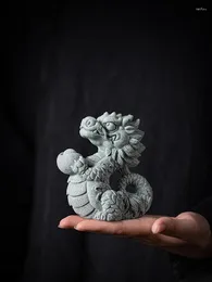 Tea Pets Anno del Drago Ornamenti di buon auspicio Prodotti per la casa Creative Dodici Zodiac Decorazioni fortunate Figurine