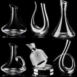 Wine Decanter Crystal Glass Dispenser Shaker Flagon Creative Styling Barware Set Separator flaskor 240119