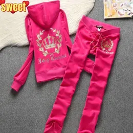 Women's Juicys TrackSuits Brand Women's Tiktok 2ピースパンツVelvet Juicys Coutoure set Track Suit Juciys coture Sweatsuits european and Americane