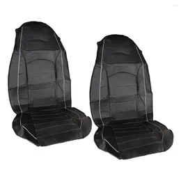 Capas de assento de carro interior frente almofadas completas protetores universal couro pu apto para caminhões vans suv