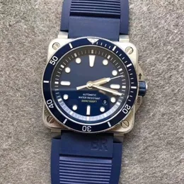 Gåva nato rand män titta på br03-92 BR03 92 dykare pelikanska instrument 42mm automatisk safir kristall armbandsur sport casual d190w