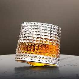 Bicchiere da 160 ml Bicchiere rotante da whisky Creative Gyro Drinkware Tazza da decompressione per frullato di vino rosso 240127