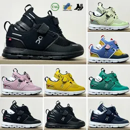 2023 Småbarn Sneakers Running Cloud Kids Shoes Youth Boys Girls Federer Trainer's Spädbarn Kid Designer Shoe Baby Sports Black Pink Blue 23-35