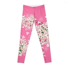 Aktive Hose Frühling in Tokio_Rosa Hintergrund Leggings weibliche Legging Jogginghose Push-Up-Strumpfhose für Damen