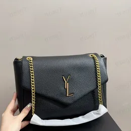 Designer de alta qualidade feminino calypso bolsa carteira preta saco de capandre bolsa de ouro clássico saco de sacos de sacos de designer de couro de couro real ladrias bolsas de bolsa