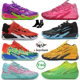 Top Lamelo Ball MB 01 02 03 Basketball Shoes Rick Red Green and Morty Purple Blue Gray Black Queen Buzz City Melo Sports Sweatsars Trainner Sneakers Yellow Top quailty