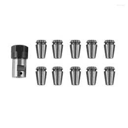 10pcs ER16 Yaylı Kolet Motor Şaftı 8mm Uzatma Çubuğu Tutucu CNC Taşıma Torna Aracı Gravür Makinesi