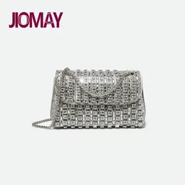 JIOMAY Design Fashion Rhinestone Wallet Роскошные дизайнерские сумки Элегантные и универсальные кошельки для женщин Вечерний клатч 240119