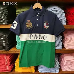 New Paul Polo in cotone per uomo New Royal Casual Pannello a maniche corte Moda Taglia europea Casual Contrasto Colore Distintivo T-shirt designer estivo top F453