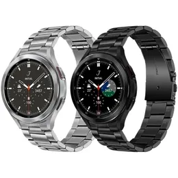 المنحني نهاية الفولاذ المقاوم للصدأ لا يوجد فرقة معدنية الفجوة ل Samsung Galaxy Watch 4 الكلاسيكية 46mm 42mm 44mm 40mm سوار حزام بديل 220278V