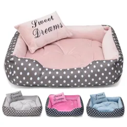 Mats 2024 Dog Dot Bed Four Season Använd bekväma Camas Para Perros Dog Beds For Small Dogs Top Quality Dogs Pets Accessories