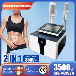 2 alças ems rf rotação massagem bola interna rolamento rejuvenescimento da pele redução celulite preguiçoso construção corporal emagrecimento desktop máquina de fitness