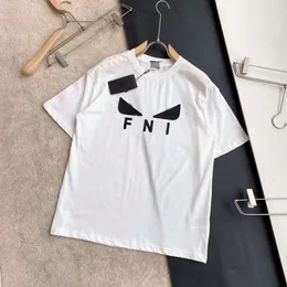 Design Casual Moda Giyim FF Klasik Yaz Yeni Şeytan Gözleri Mektup Günlüğü Erkek ve Kadınlar Klasik Spor Kısa Kollu Gelişmiş Versiyon T-Shirt
