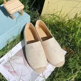 مصمم Espadrilles Flats for Women Dress Shoes Canvas Leather Espadrille Laiders Womens Low Platfor