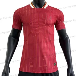 Yeni Varış 24 25 Live.Pool Futbol Jersey Salah Ev Uzak Üçüncü Thiago Luis Diaz Futbol Firmino Virgil Şort Katman Fanları Gömlek FC Maillot de Ayak Kitleri Liverpoolf Kids