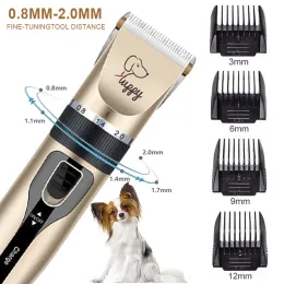Clippers Pet Kedileri Saç klipsör elektrikli köpek Clippers şarj edilebilir hayvanlar tımar saç kesimi kesici tıraş makinesi düzeltici seti profesyonel 2022