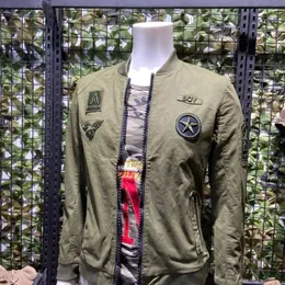 Jaquetas de caça 5140 primavera outono bombardeiro militar homens camuflagem exército gola piloto masculino jaqueta masculina M-3XL